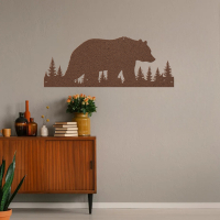 Bear in Wilderness Metal Wall Art - Image 5