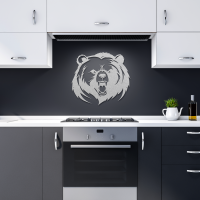 Savage Grizzly Face Steel Wall Art - Image 10