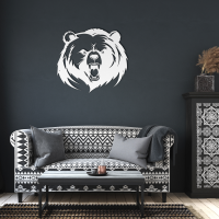 Savage Grizzly Face Steel Wall Art - Image 6