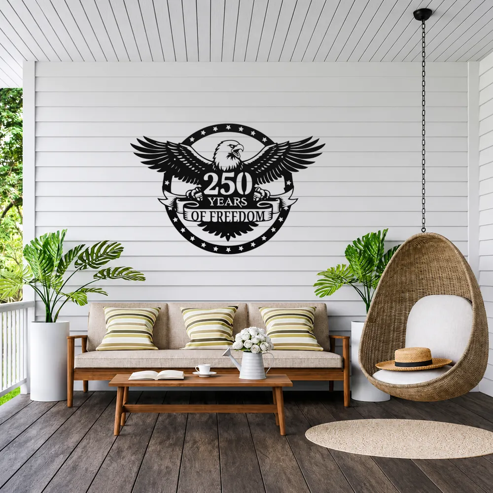 250 Years of Freedom Patriotic Metal Art - Image 3