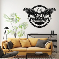 250 Years of Freedom Patriotic Metal Art