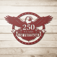 250 Years of Freedom Patriotic Metal Art - Image 5