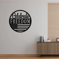 4th of July Freedom Day Metal Wall Art