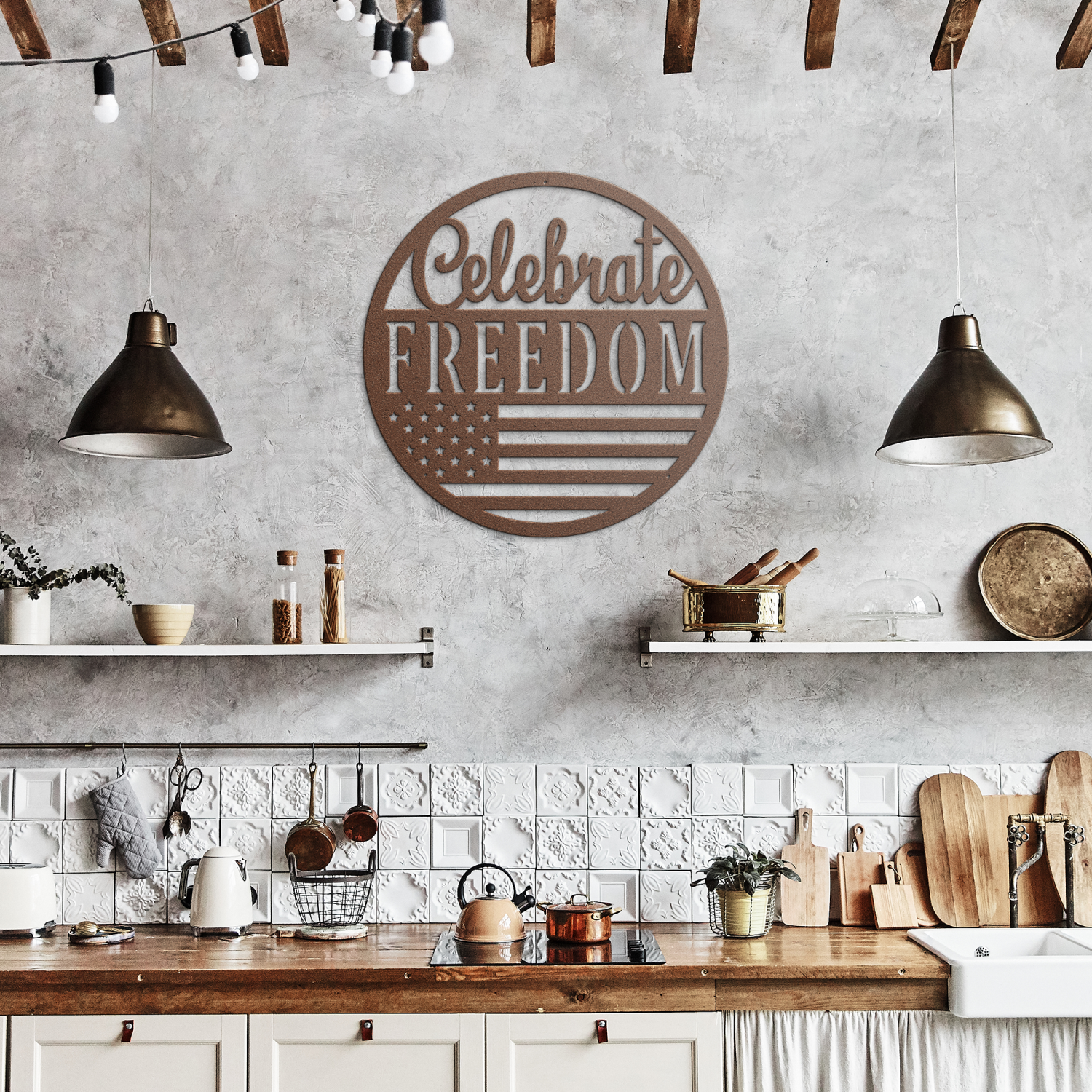 4th of July Freedom Day Metal Wall Art - Image 7