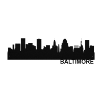 Baltimore Skyline - Metal Wall Art
