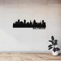 Baltimore Skyline - Metal Wall Art