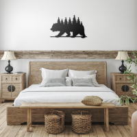 Bear Pine Forest Wall Art - Image 3