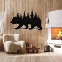 Bear Pine Forest Wall Art - Image 3
