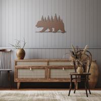Bear Pine Forest Wall Art - Image 8