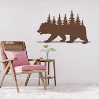 Bear Pine Forest Wall Art - Image 4