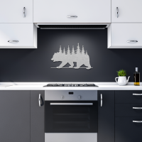 Bear Pine Forest Wall Art - Image 10