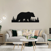 Bear in Wilderness Metal Wall Art - Image 3