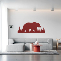 Bear in Wilderness Metal Wall Art - Image 5