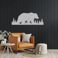 Bear in Wilderness Metal Wall Art - Image 6