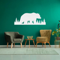 Bear in Wilderness Metal Wall Art - Image 7