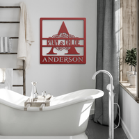 Bespoke Couples Name and Last NameWall Art - Image 4