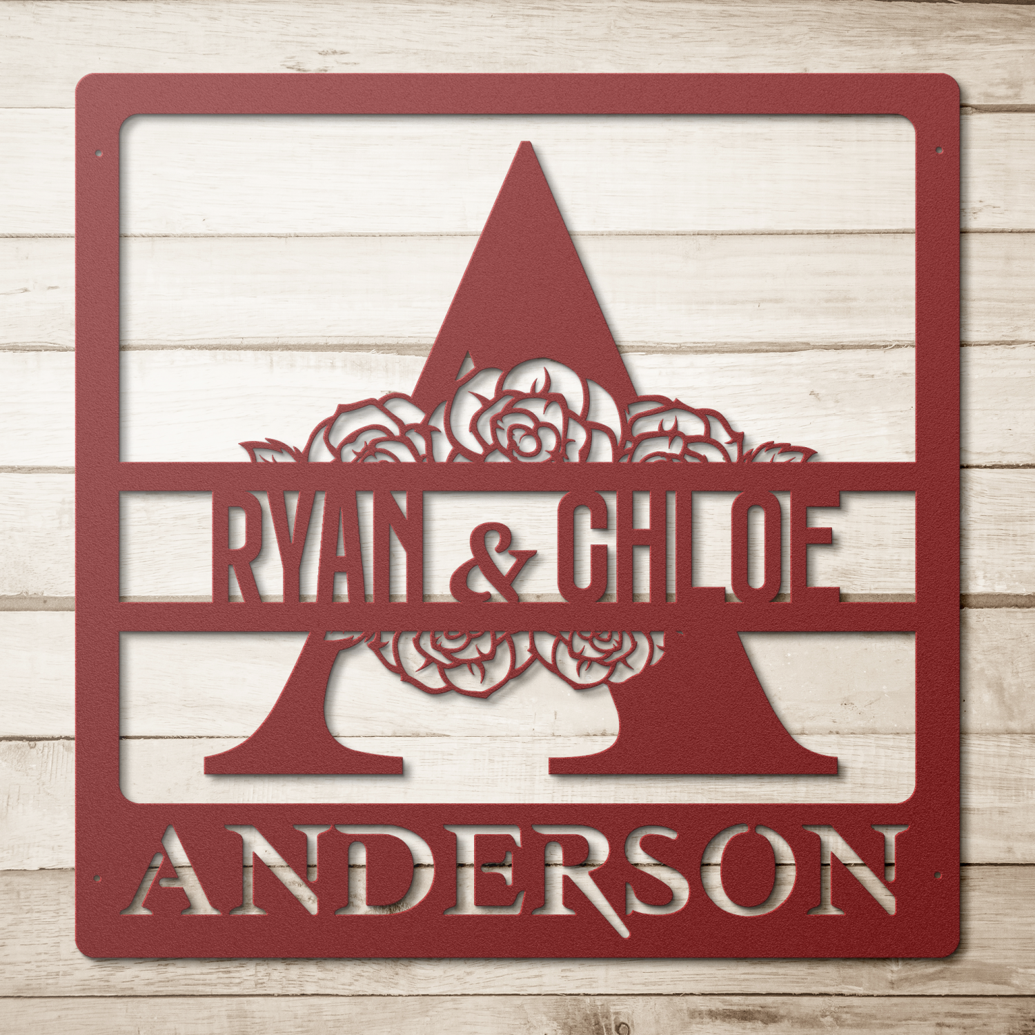 Bespoke Couples Name and Last NameWall Art - Image 5