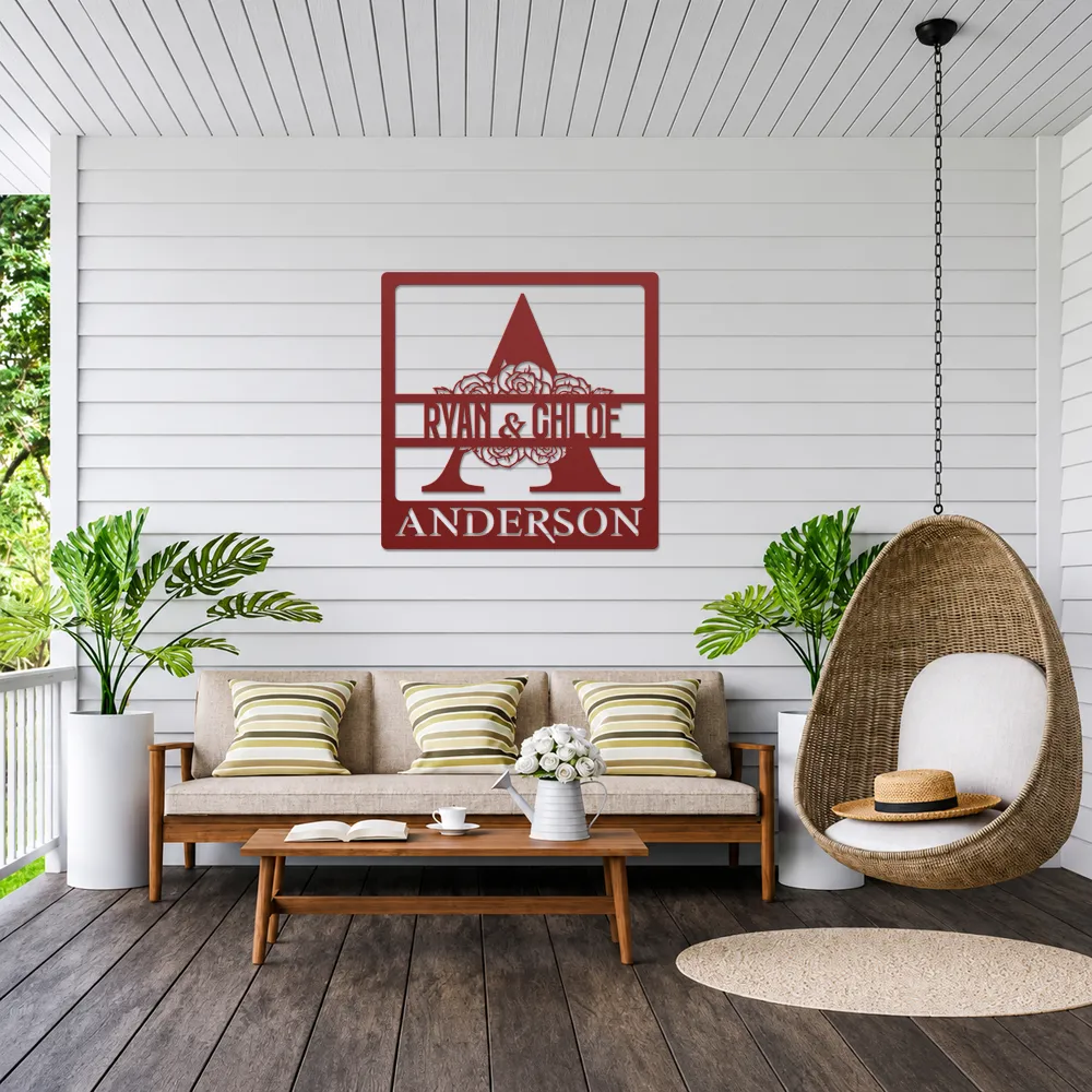 Bespoke Couples Name and Last NameWall Art - Image 8