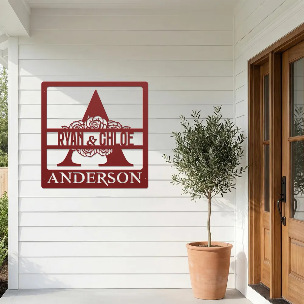 Bespoke Couples Name and Last NameWall Art - Image 7
