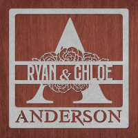 Bespoke Couples Name and Last NameWall Art - Image 4