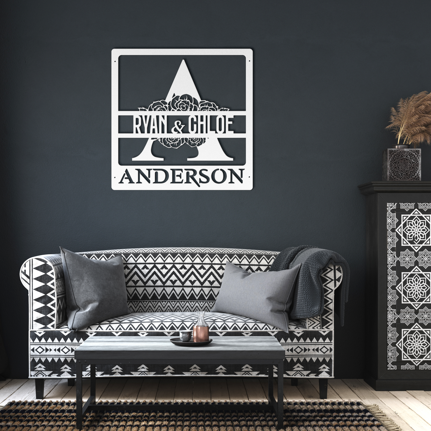 Bespoke Couples Name and Last NameWall Art - Image 6
