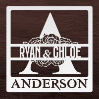 Bespoke Couples Name and Last NameWall Art - Image 5