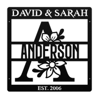 Bespoke Family Name Metal Wall Art