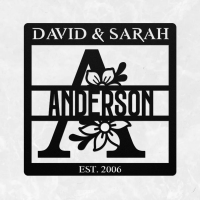 Bespoke Family Name Metal Wall Art