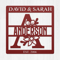 Bespoke Family Name Metal Wall Art - Image 3