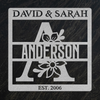 Bespoke Family Name Metal Wall Art - Image 4