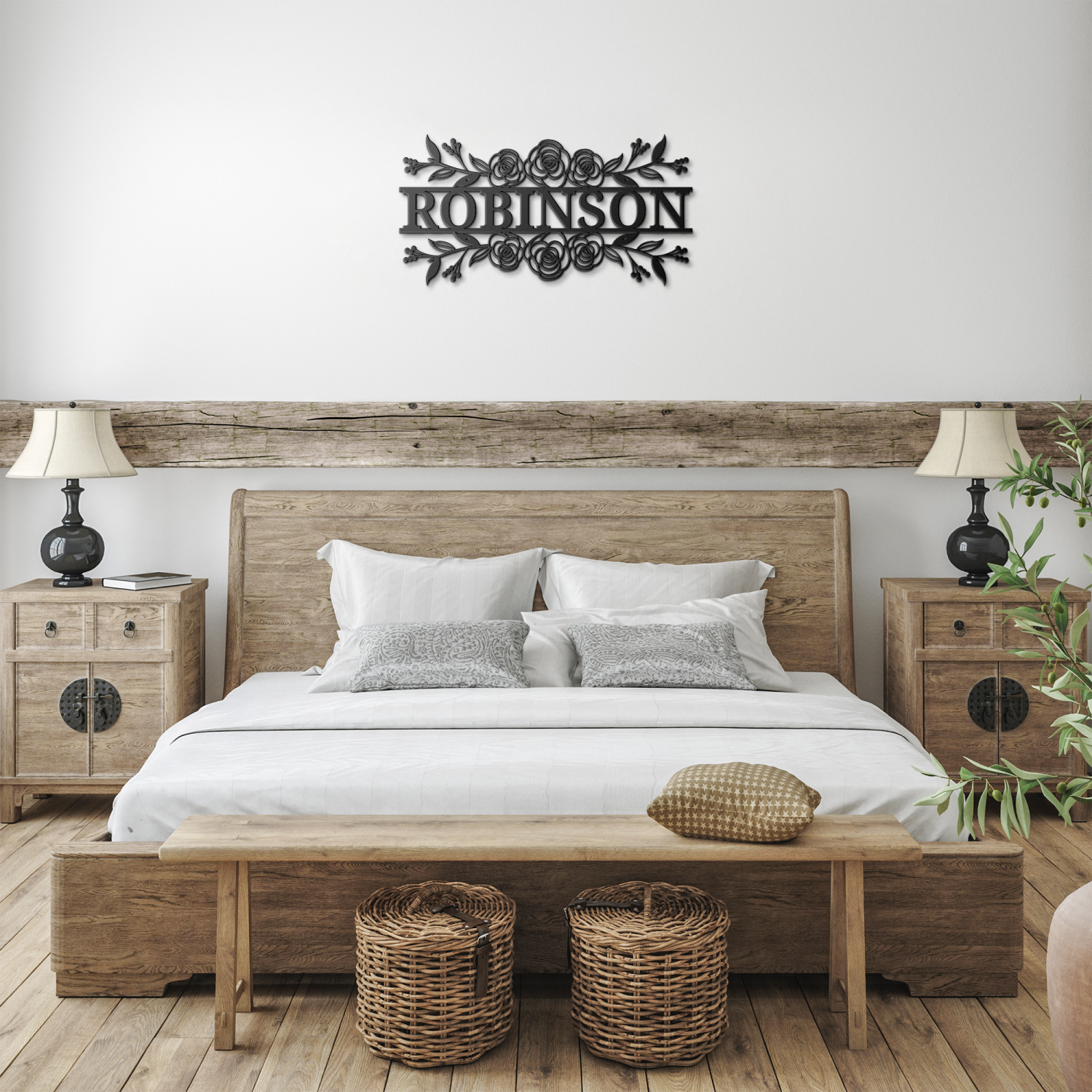 Bespoke Outdoor family Name Metal Wall Art - Image 3