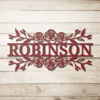 Bespoke Outdoor family Name Metal Wall Art - Image 5