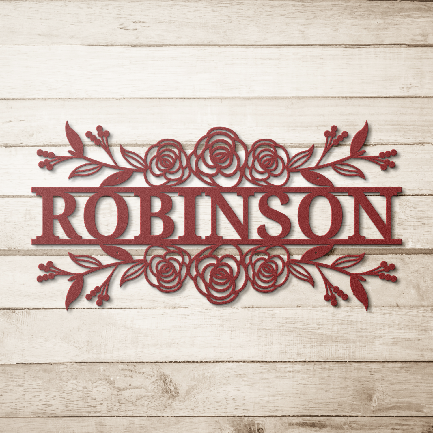 Bespoke Outdoor family Name Metal Wall Art - Image 5