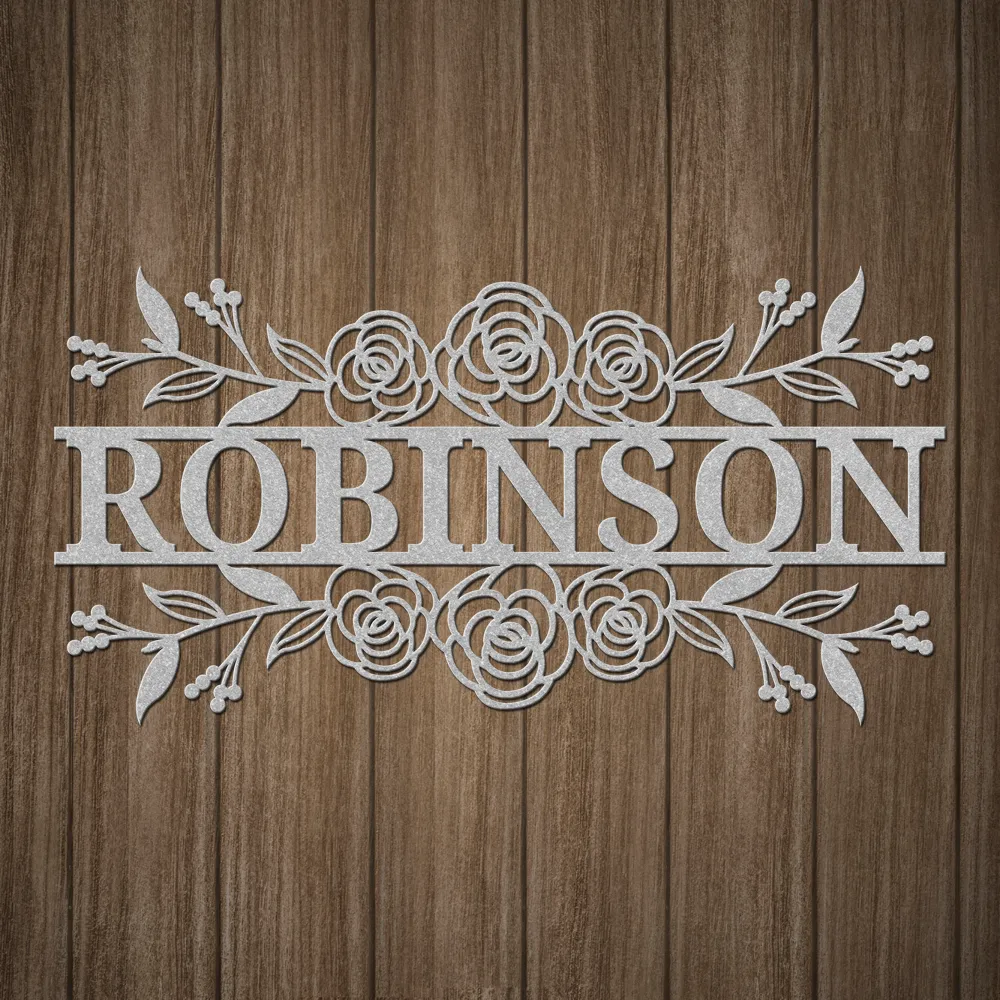 Bespoke Outdoor family Name Metal Wall Art - Image 5