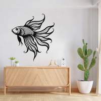 Betta Fish Metal Wall Art
