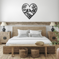 Birds on Branch Heart Framed Wall Art - Image 3