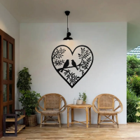Birds on Branch Heart Framed Wall Art - Image 2