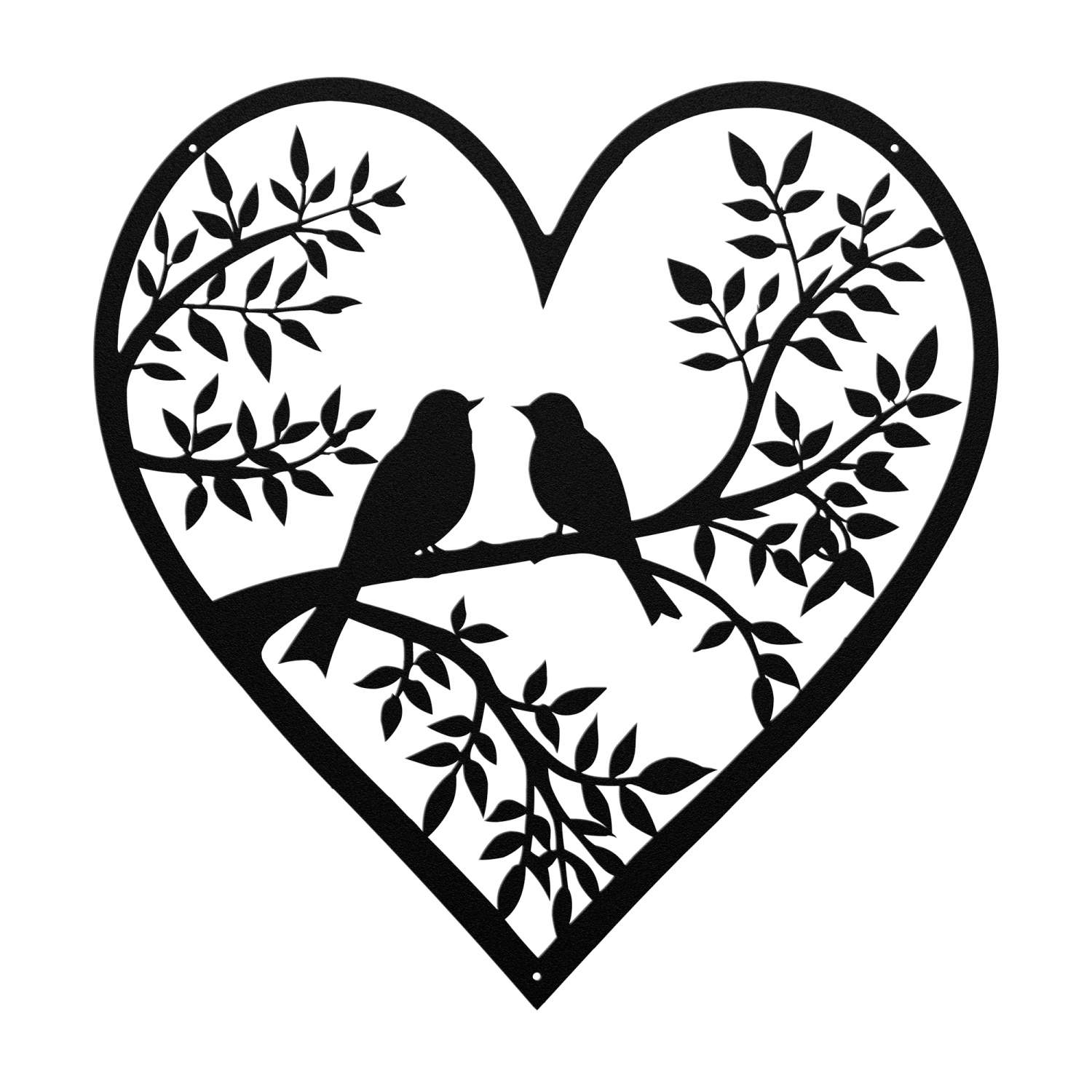 Birds_on_Branch_Heart_Framed_Wall_Art_Black_Transparent_Mockup-thumb.750x750.png Birds on Branch Heart Framed Wall Art - Image 1