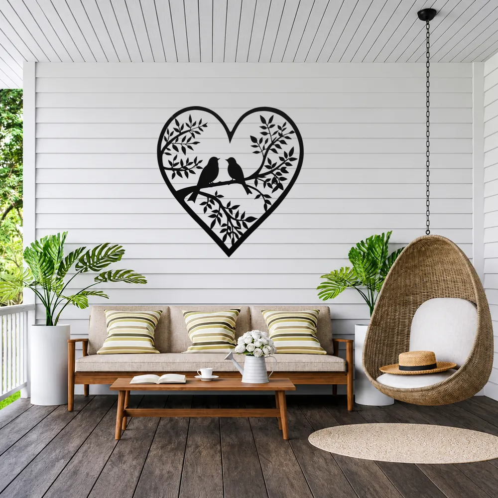 Birds on Branch Heart Framed Wall Art - Image 3