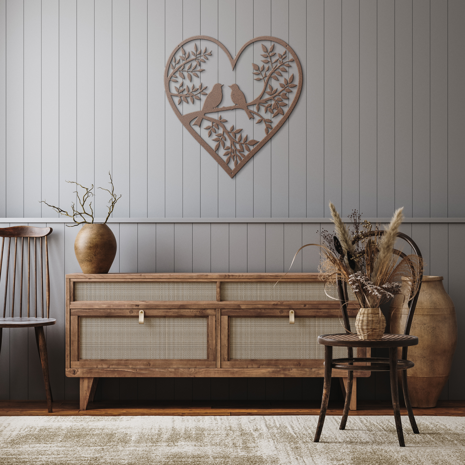 Birds on Branch Heart Framed Wall Art - Image 8