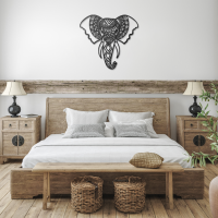 Boho Elephant Spirit Metal Wall Art - Image 3