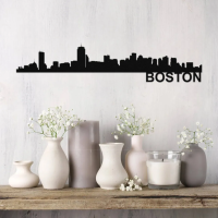 Boston Skyline - Metal Wall Art