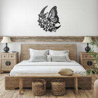 Butterfly Blossom Steel Wall Art - Image 3