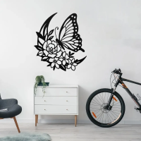 Butterfly Blossom Steel Wall Art - Image 3