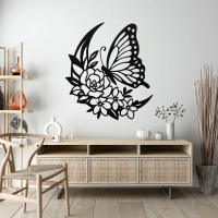Butterfly Blossom Steel Wall Art - Image 2