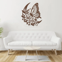 Butterfly Blossom Steel Wall Art - Image 4