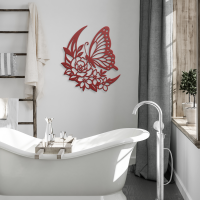 Butterfly Blossom Steel Wall Art - Image 4