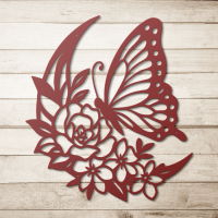 Butterfly Blossom Steel Wall Art - Image 5