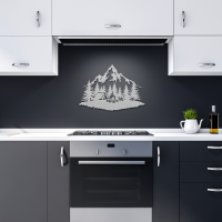 Campfire Mountain Range Metal Art - Image 10