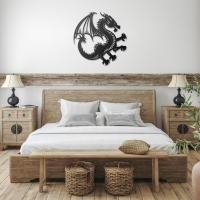 Celestial Dragon Metal Wall Art - Image 3